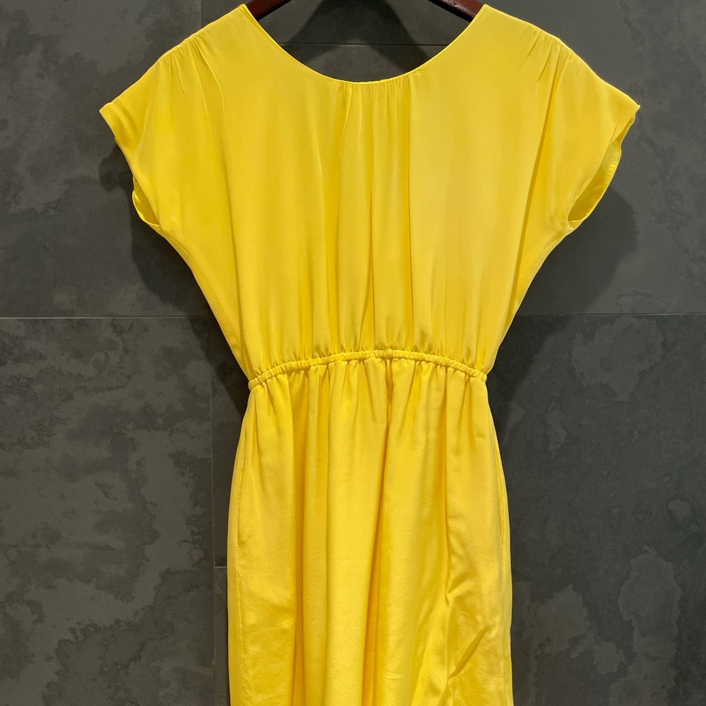 EUC XS Leona by Lauren Leonard yellow dress